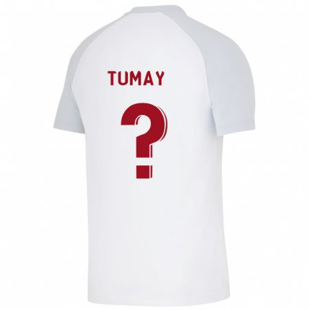 Kandiny Enfant Maillot Mustafa Kürsat Tümay #0 Blanc Tenues Extérieur 2023/24 T-Shirt