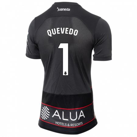 Kandiny Enfant Maillot Alex Quevedo #1 Noir Tenues Extérieur 2023/24 T-Shirt