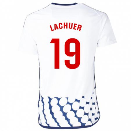 Kandiny Enfant Maillot Mathis Lachuer #19 Blanc Tenues Extérieur 2023/24 T-Shirt