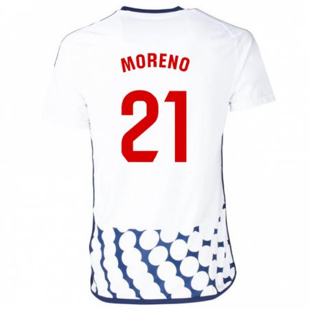 Kandiny Enfant Maillot Diego Moreno #21 Blanc Tenues Extérieur 2023/24 T-Shirt