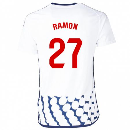 Kandiny Enfant Maillot Pablo Ramón #27 Blanc Tenues Extérieur 2023/24 T-Shirt