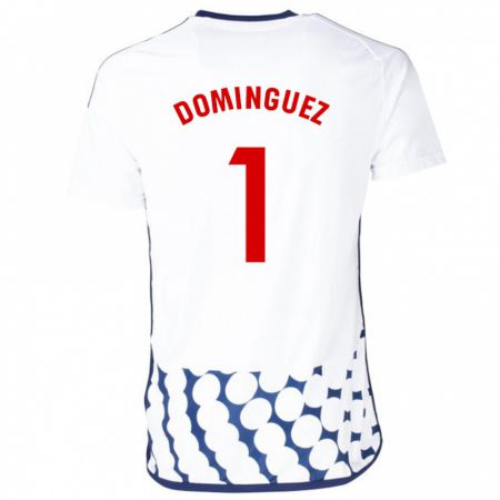 Kandiny Enfant Maillot Iago Domínguez #1 Blanc Tenues Extérieur 2023/24 T-Shirt