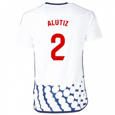 Kandiny Enfant Maillot Hodei Alutiz #2 Blanc Tenues Extérieur 2023/24 T-Shirt