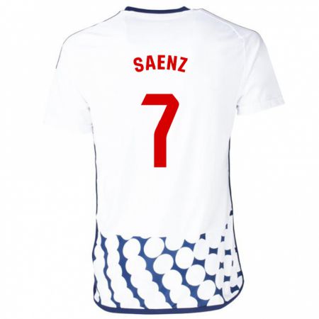 Kandiny Enfant Maillot Raúl Sáenz #7 Blanc Tenues Extérieur 2023/24 T-Shirt