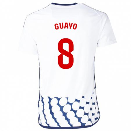 Kandiny Enfant Maillot Guayo #8 Blanc Tenues Extérieur 2023/24 T-Shirt