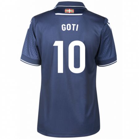 Kandiny Enfant Maillot Mikel Goti #10 Marin Tenues Extérieur 2023/24 T-Shirt