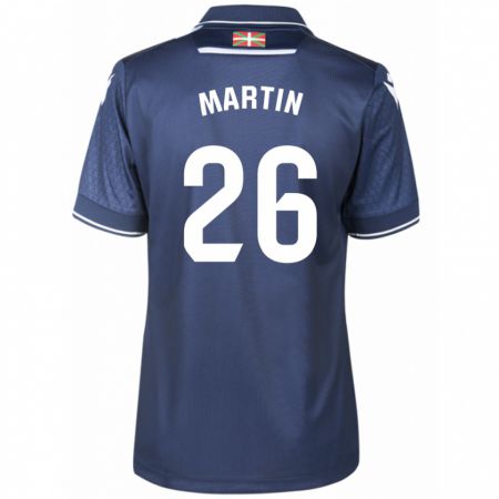 Kandiny Enfant Maillot Jon Martín #26 Marin Tenues Extérieur 2023/24 T-Shirt