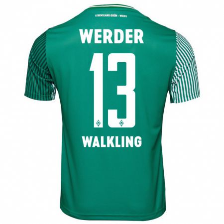 Kandiny Homme Maillot Ricarda Walkling #13 Vert Tenues Domicile 2023/24 T-Shirt