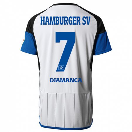 Kandiny Homme Maillot Ismaila Djamanca #7 Blanc Tenues Domicile 2023/24 T-Shirt