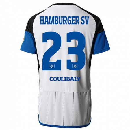 Kandiny Homme Maillot Karim Coulibaly #23 Blanc Tenues Domicile 2023/24 T-Shirt