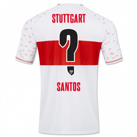 Kandiny Homme Maillot Tom Santos #0 Blanc Tenues Domicile 2023/24 T-Shirt