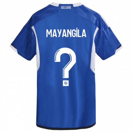 Kandiny Homme Maillot Ryan Tutu Mayangila #0 Bleu Tenues Domicile 2023/24 T-Shirt