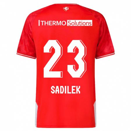 Kandiny Homme Maillot Michal Sadilek #23 Rouge Tenues Domicile 2023/24 T-Shirt