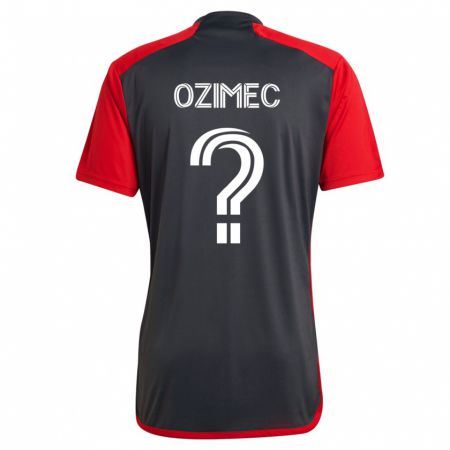 Kandiny Homme Maillot Lucas Ozimec #0 Gris Tenues Domicile 2023/24 T-Shirt