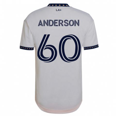 Kandiny Homme Maillot Nolan Anderson #60 Blanc Tenues Domicile 2023/24 T-Shirt