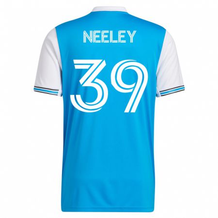 Kandiny Homme Maillot Jack Neeley #39 Bleu Tenues Domicile 2023/24 T-Shirt