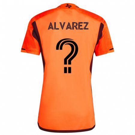 Kandiny Homme Maillot Gianmarco Alvarez #0 Orange Tenues Domicile 2023/24 T-Shirt