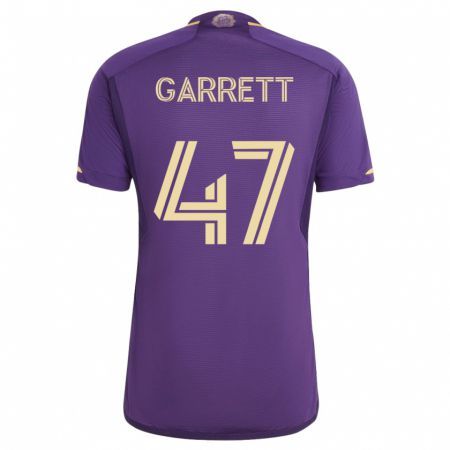Kandiny Homme Maillot Ian Garrett #47 Violet Tenues Domicile 2023/24 T-Shirt