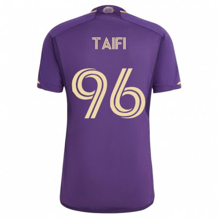 Kandiny Homme Maillot Zakaria Taifi #96 Violet Tenues Domicile 2023/24 T-Shirt