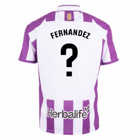 Kandiny Homme Maillot Víctor Fernández #0 Violet Tenues Domicile 2023/24 T-Shirt