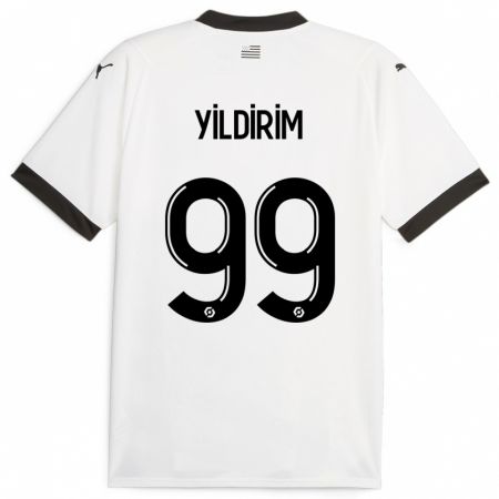 Kandiny Homme Maillot Bertuğ Yıldırım #99 Blanc Tenues Extérieur 2023/24 T-Shirt