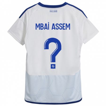 Kandiny Homme Maillot Chris Mbaï-Assem #0 Blanc Tenues Extérieur 2023/24 T-Shirt