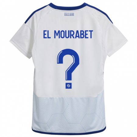 Kandiny Homme Maillot Samir El Mourabet #0 Blanc Tenues Extérieur 2023/24 T-Shirt