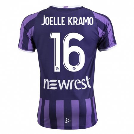 Kandiny Homme Maillot Marie Joelle Kramo #16 Violet Tenues Extérieur 2023/24 T-Shirt