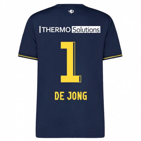 Kandiny Homme Maillot Daniëlle De Jong #1 Marin Tenues Extérieur 2023/24 T-Shirt