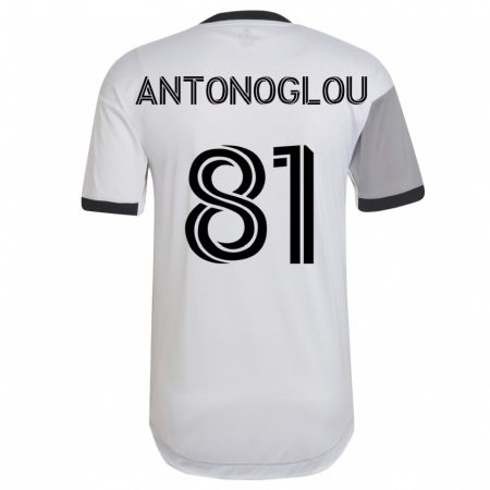 Kandiny Homme Maillot Themi Antonoglou #81 Blanc Tenues Extérieur 2023/24 T-Shirt