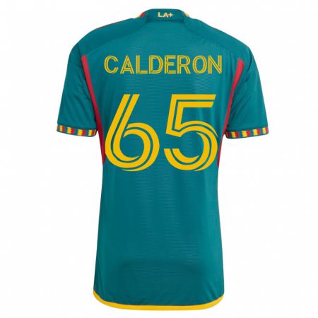 Kandiny Homme Maillot Juan Calderón #65 Vert Tenues Extérieur 2023/24 T-Shirt