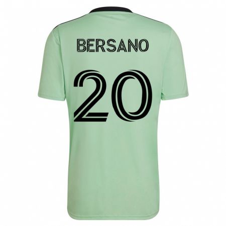 Kandiny Homme Maillot Matt Bersano #20 Vert Clair Tenues Extérieur 2023/24 T-Shirt