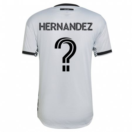 Kandiny Homme Maillot Oliver Hernandez #0 Blanc Tenues Extérieur 2023/24 T-Shirt