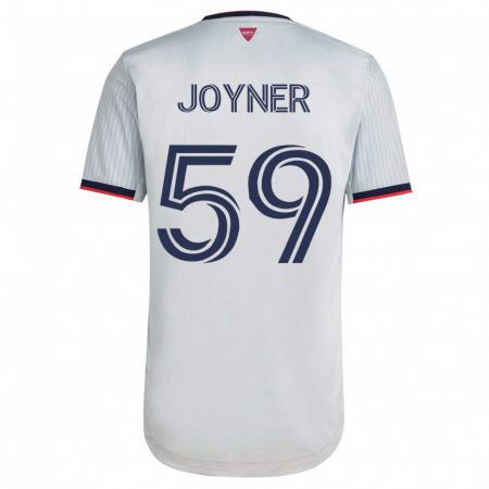 Kandiny Homme Maillot Mykhi Joyner #59 Blanc Tenues Extérieur 2023/24 T-Shirt