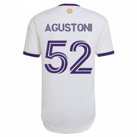 Kandiny Homme Maillot Gonzalo Agustoni #52 Blanc Tenues Extérieur 2023/24 T-Shirt