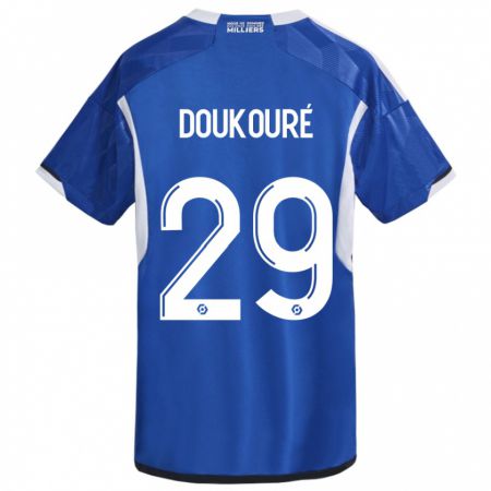 Kandiny Femme Maillot Ismaël Doukouré #29 Bleu Tenues Domicile 2023/24 T-Shirt