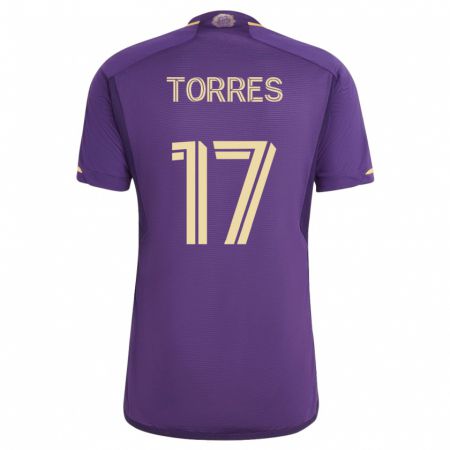 Kandiny Femme Maillot Facundo Torres #17 Violet Tenues Domicile 2023/24 T-Shirt
