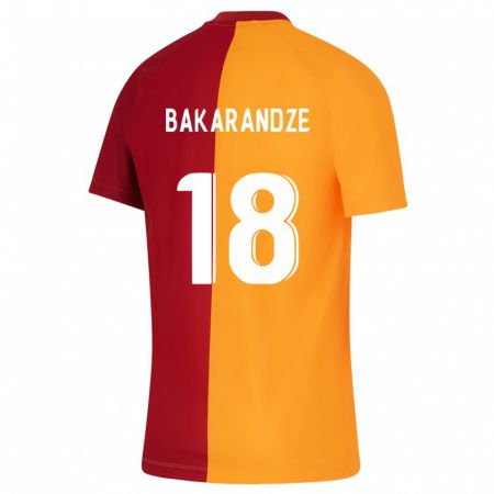 Kandiny Femme Maillot Kristina Bakarandze #18 Orange Tenues Domicile 2023/24 T-Shirt