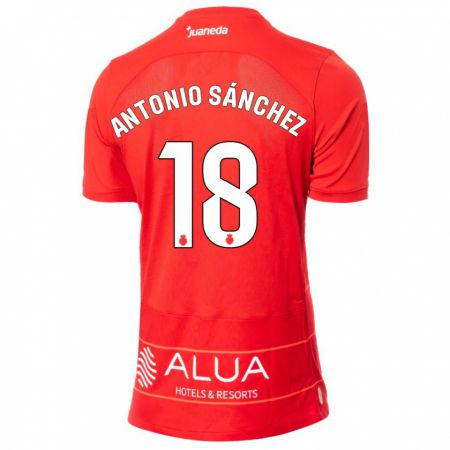 Kandiny Femme Maillot Antonio Sánchez #18 Rouge Tenues Domicile 2023/24 T-Shirt