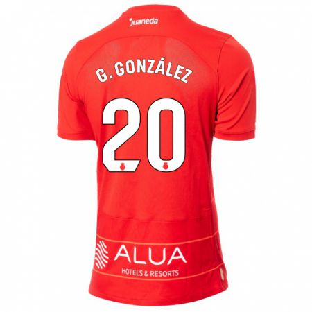 Kandiny Femme Maillot Giovanni González #20 Rouge Tenues Domicile 2023/24 T-Shirt