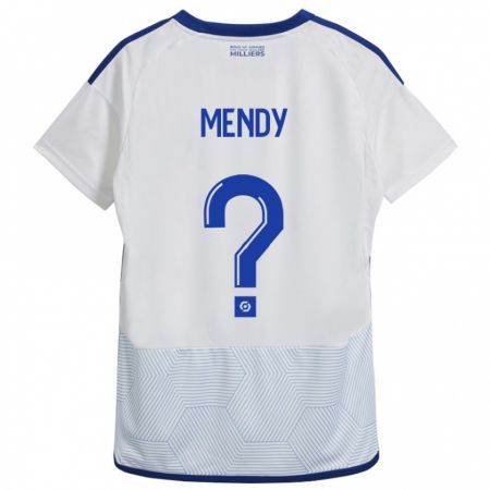 Kandiny Femme Maillot François Mendy #0 Blanc Tenues Extérieur 2023/24 T-Shirt