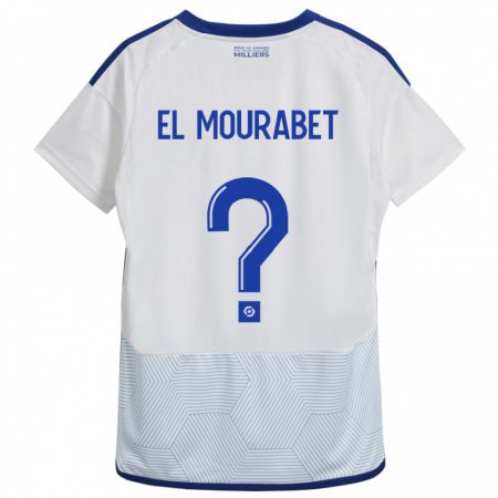 Kandiny Femme Maillot Samir El Mourabet #0 Blanc Tenues Extérieur 2023/24 T-Shirt