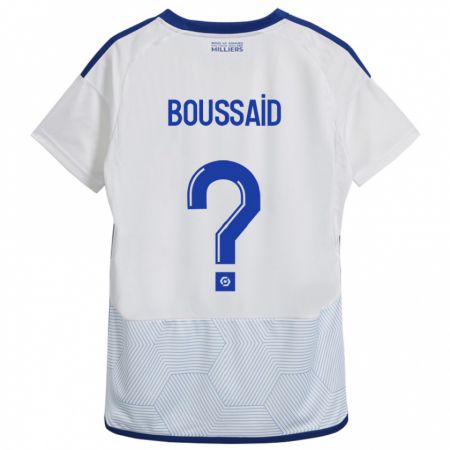 Kandiny Femme Maillot Willsem Boussaid #0 Blanc Tenues Extérieur 2023/24 T-Shirt