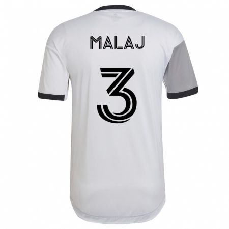 Kandiny Femme Maillot Albert Malaj #3 Blanc Tenues Extérieur 2023/24 T-Shirt