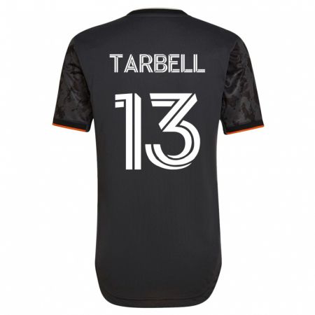 Kandiny Femme Maillot Andrew Tarbell #13 Noir Tenues Extérieur 2023/24 T-Shirt