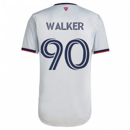 Kandiny Femme Maillot Eric Walker #90 Blanc Tenues Extérieur 2023/24 T-Shirt
