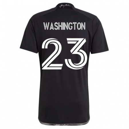 Kandiny Femme Maillot Taylor Washington #23 Noir Tenues Extérieur 2023/24 T-Shirt