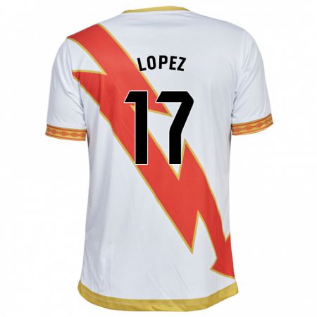 Kandiny Enfant Maillot Unai López #17 Blanc Tenues Domicile 2023/24 T-Shirt