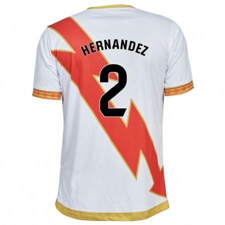 Kandiny Enfant Maillot Marco Hernández #2 Blanc Tenues Domicile 2023/24 T-Shirt