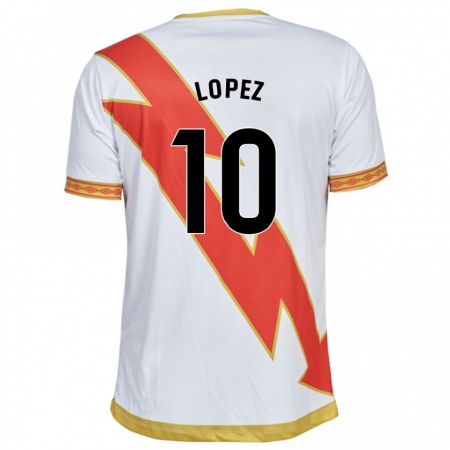 Kandiny Enfant Maillot Asier López #10 Blanc Tenues Domicile 2023/24 T-Shirt